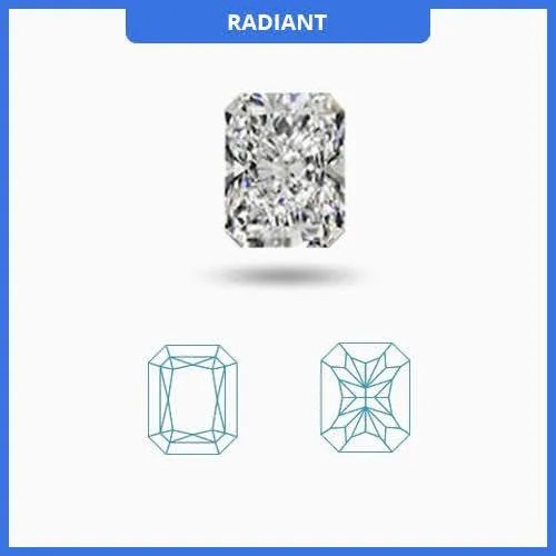 0.45CT I-J/VS Radiant Cut Diamond MDL#D9256-9