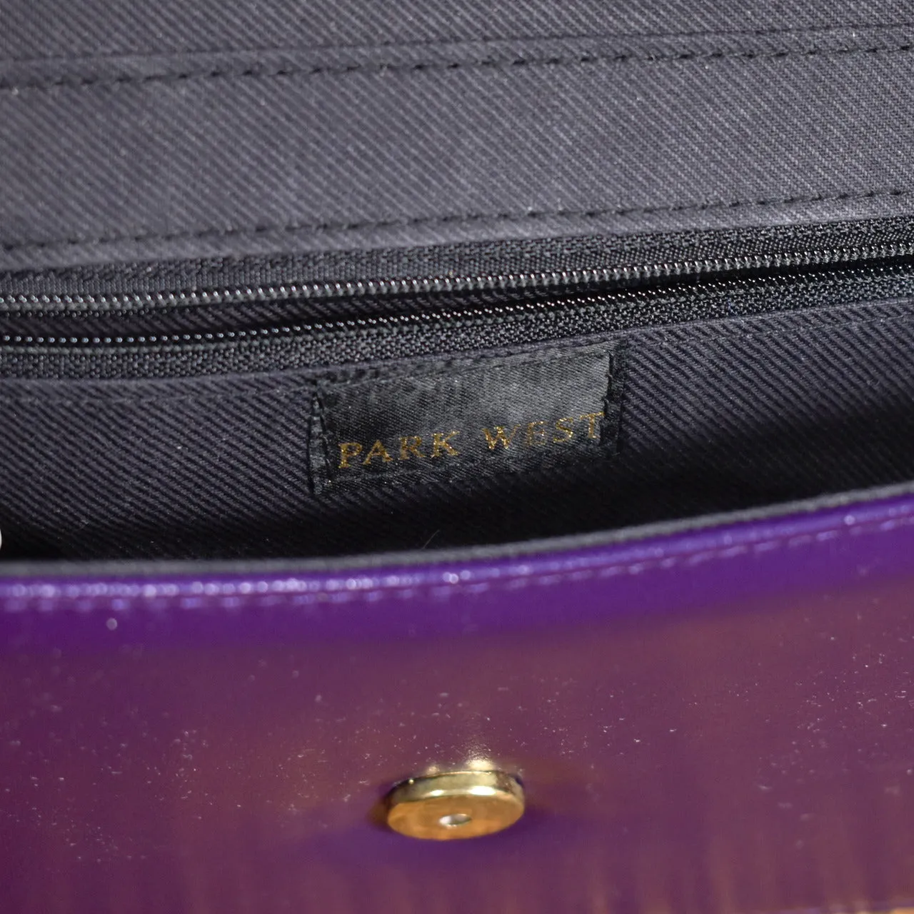 1980s Vintage Purple Messenger Bag