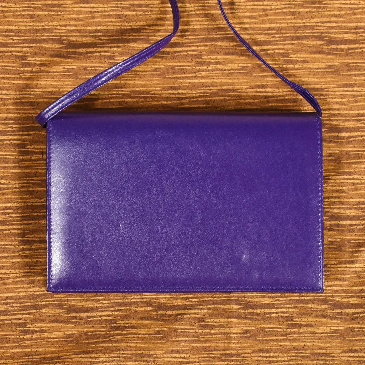 1980s Vintage Purple Messenger Bag