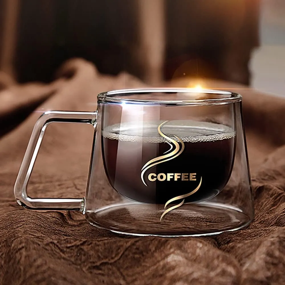 200Ml Luxurious Double Walled Coffee Mug