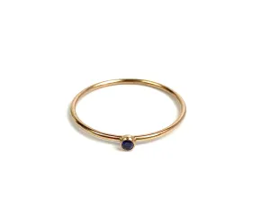 2mm Amethyst 3A CZ Stacking Ring , Sku#4820R8M2