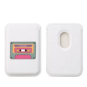 70's Mix Tape MagSafe Wallet- White