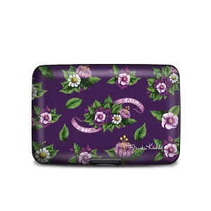 Armored Wallet Frida Purple Flowers 71669