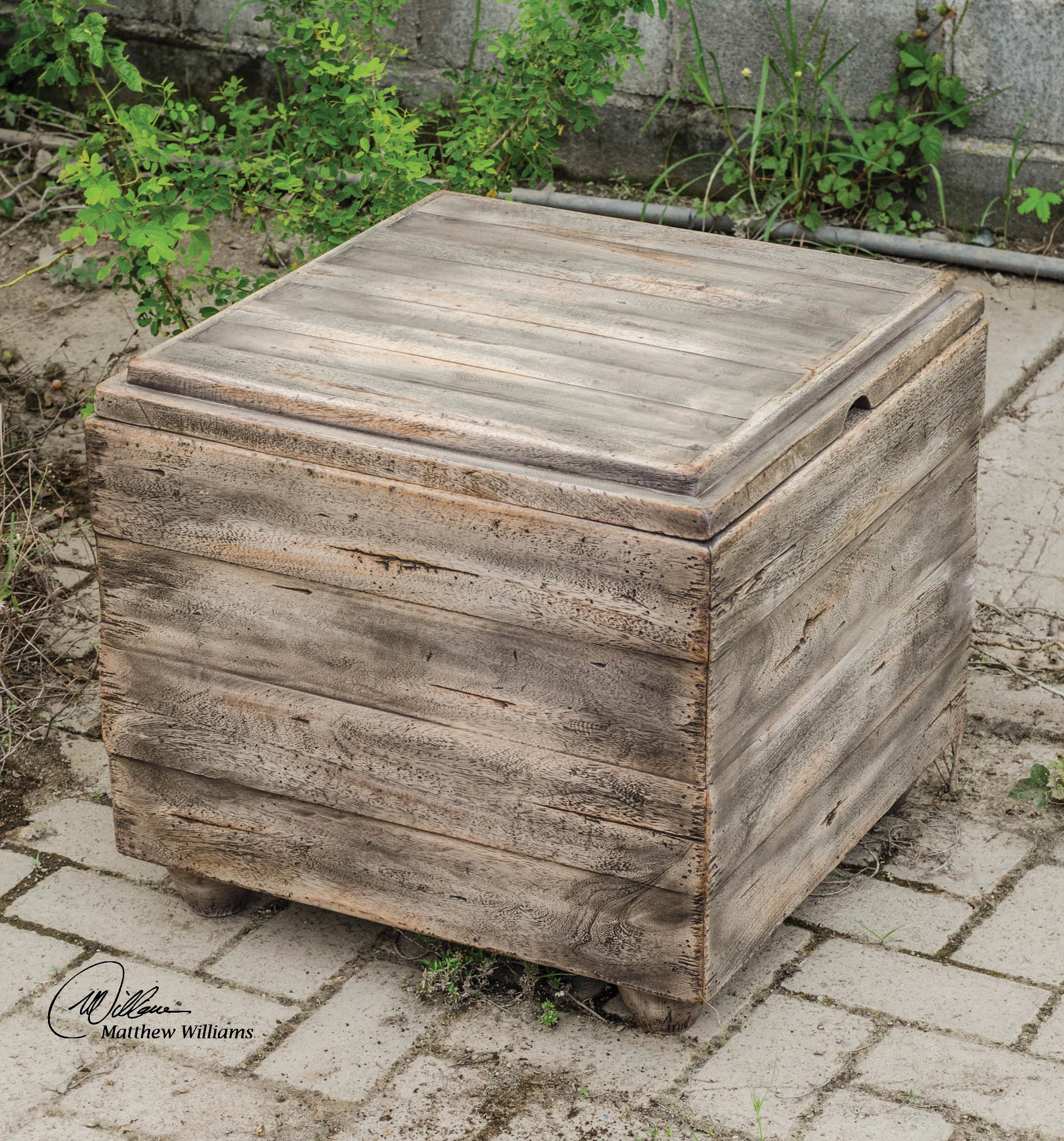 Avner Wooden Cube Table