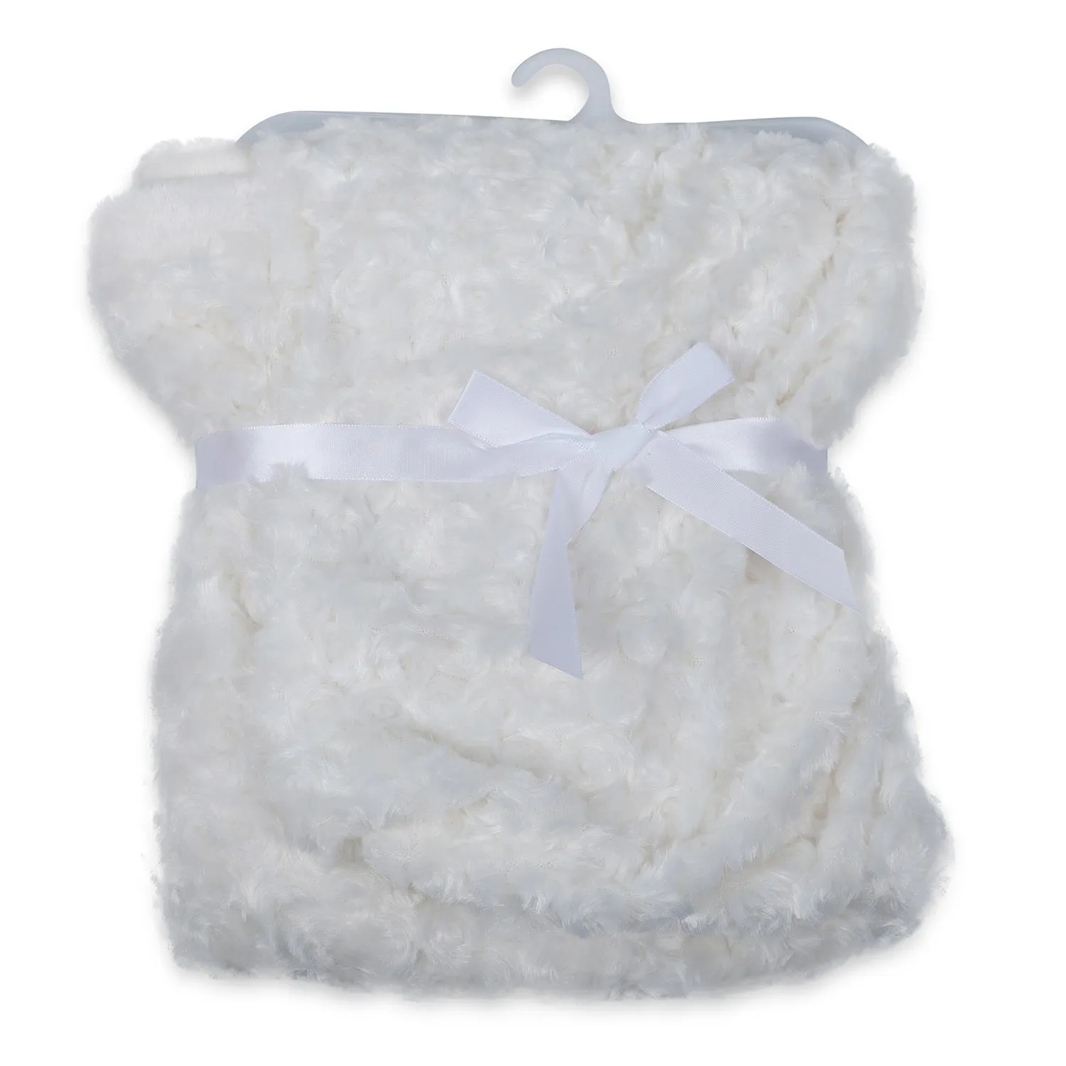 Baby Moo Swirl Fur Luxurious Blanket - Cream