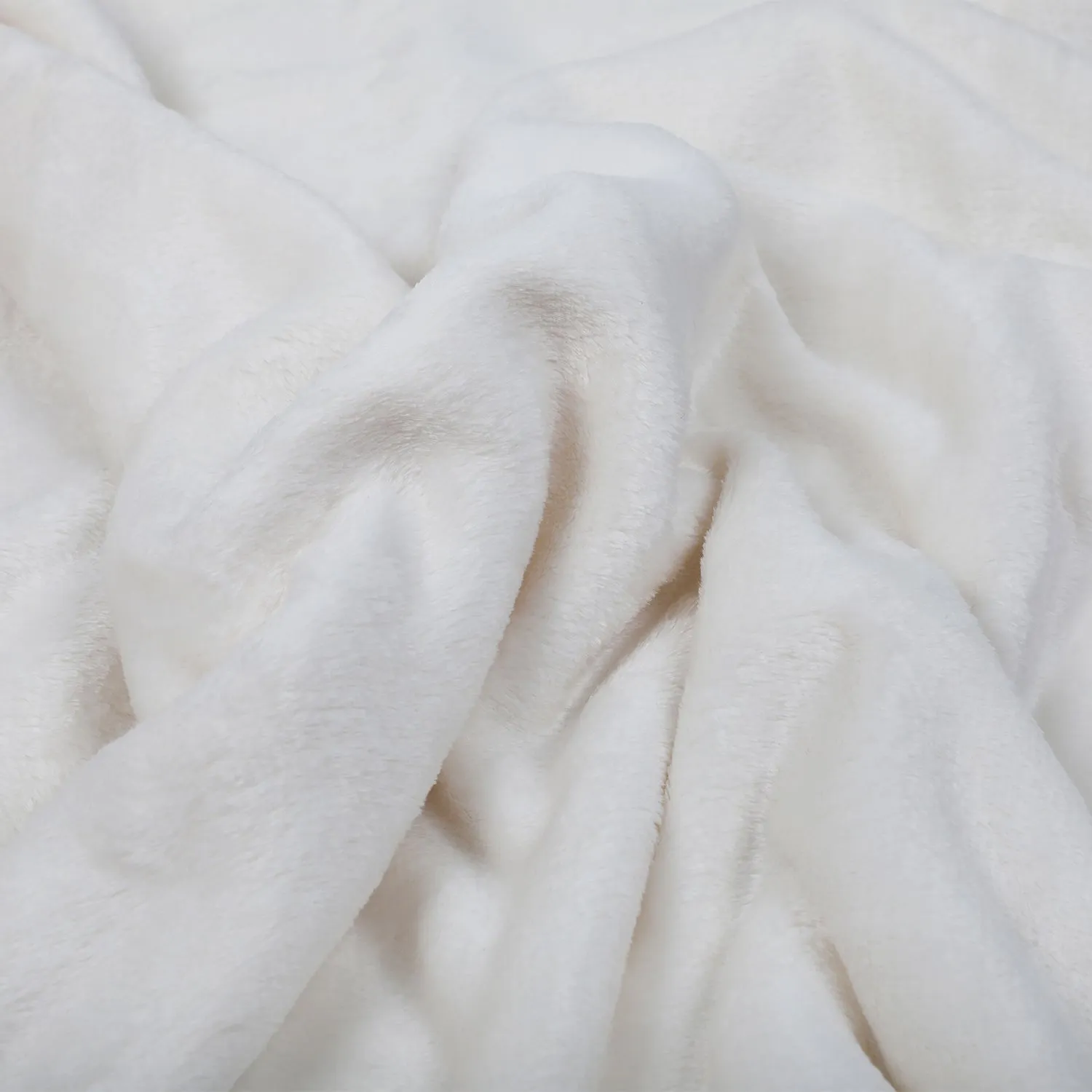 Baby Moo Swirl Fur Luxurious Blanket - Cream