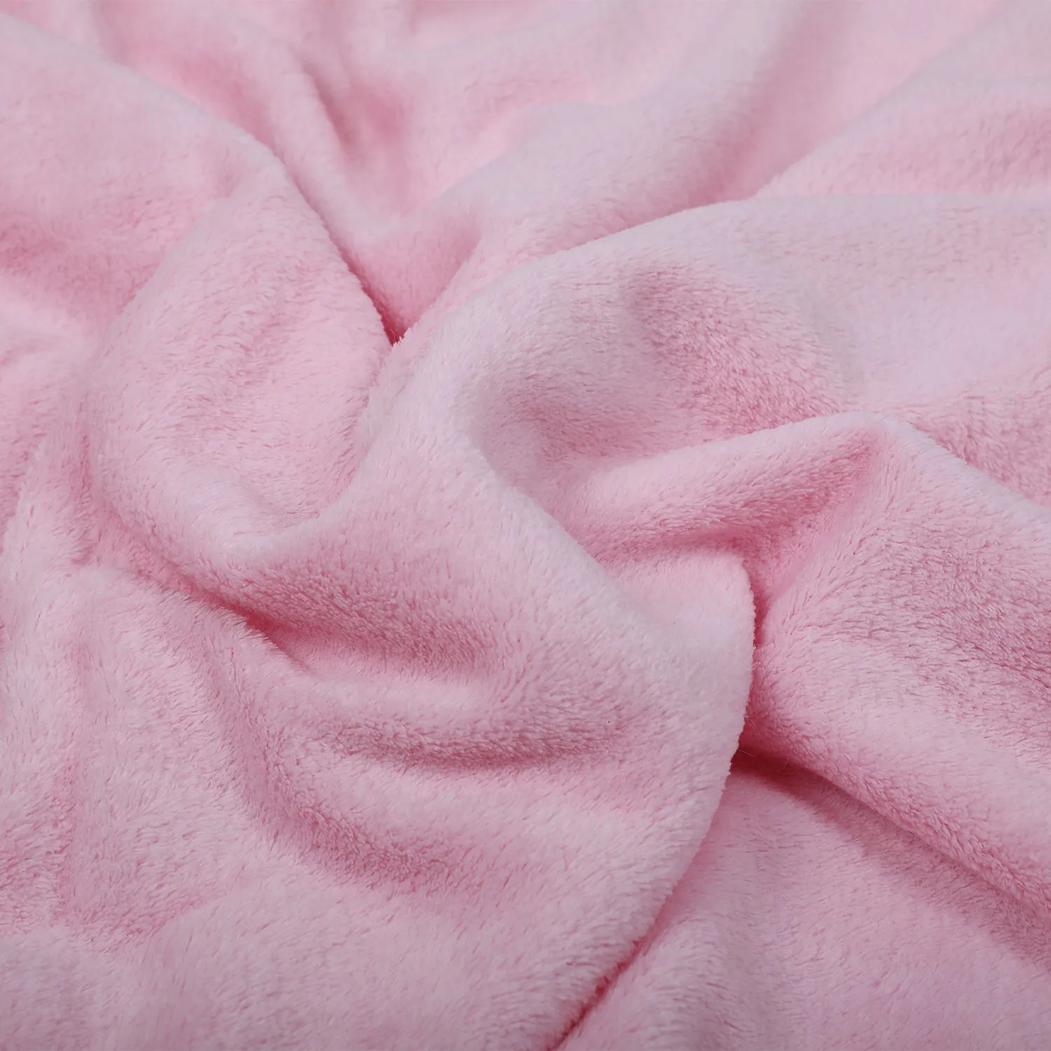 Baby Moo Swirl Fur Luxurious Blanket - Pink