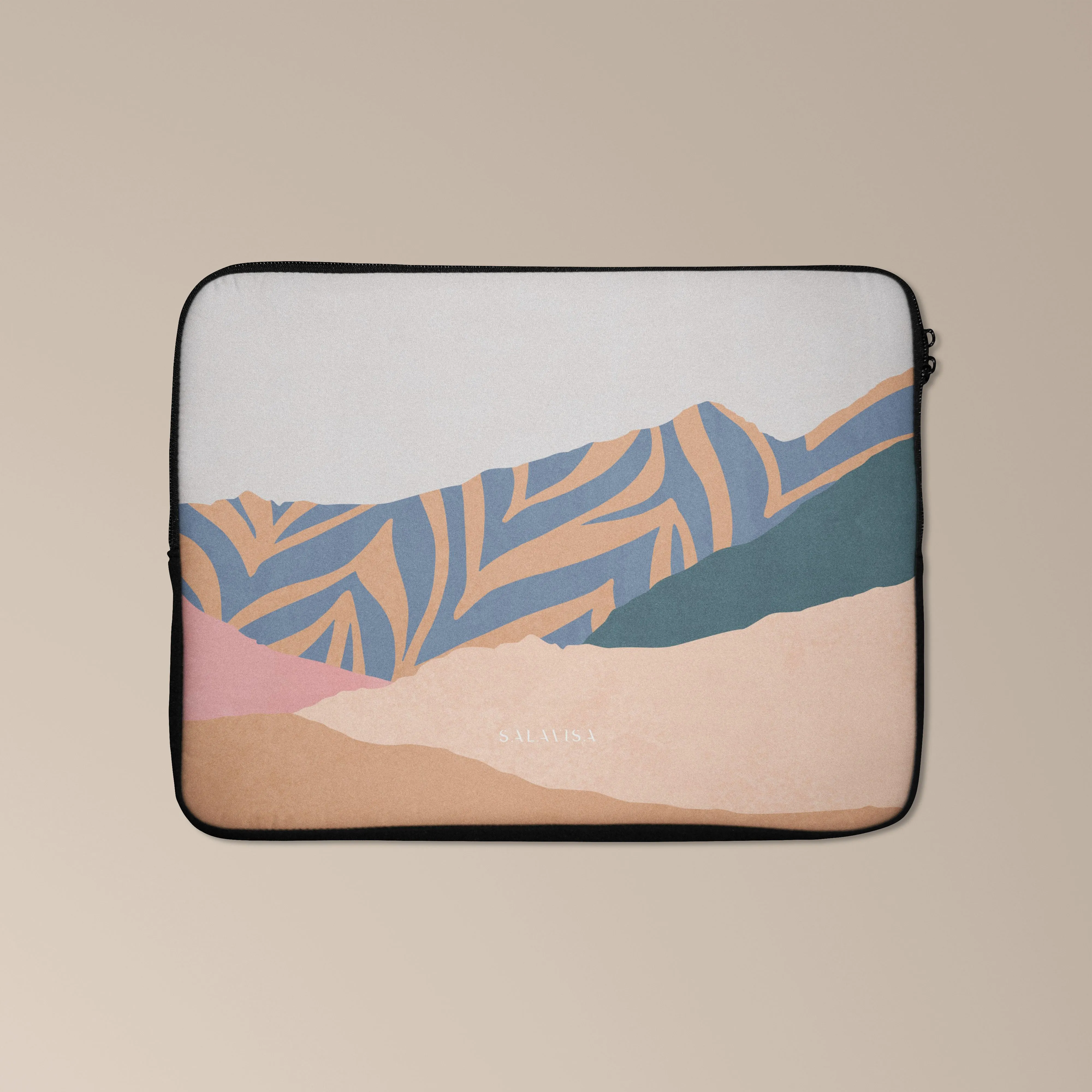 Beige Blissful Laptop Sleeve