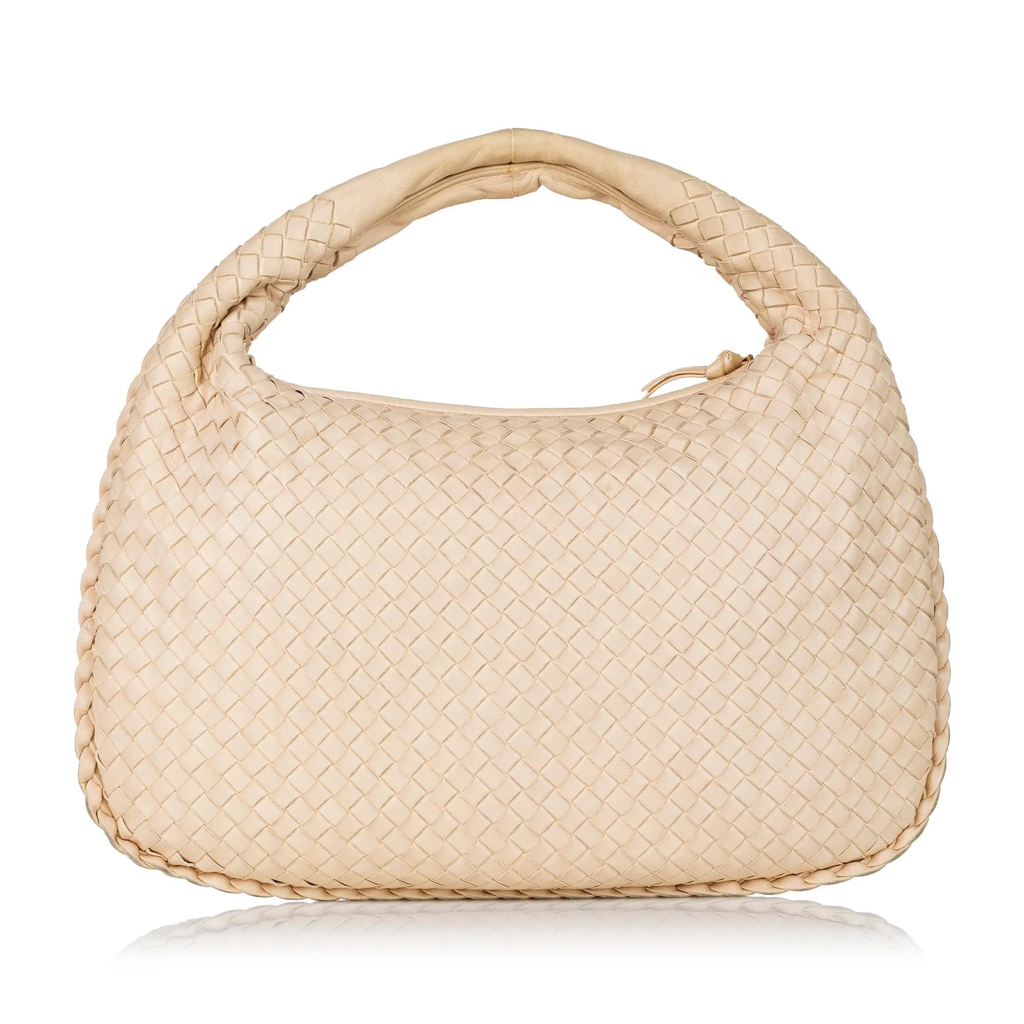 Bottega Veneta Intrecciato Leather Hobo Bag (SHG-29683)