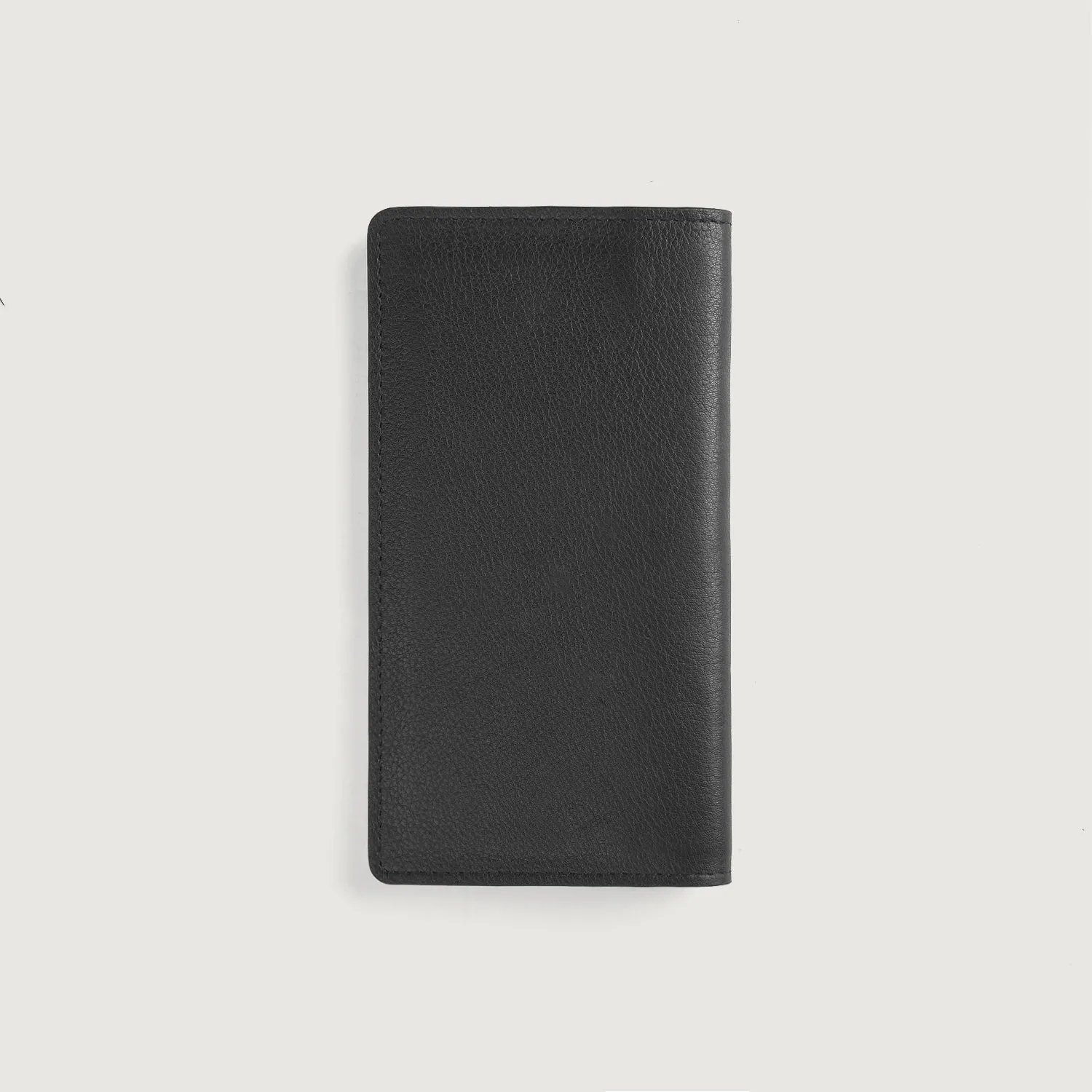 Cameron Black Leather Long Wallet