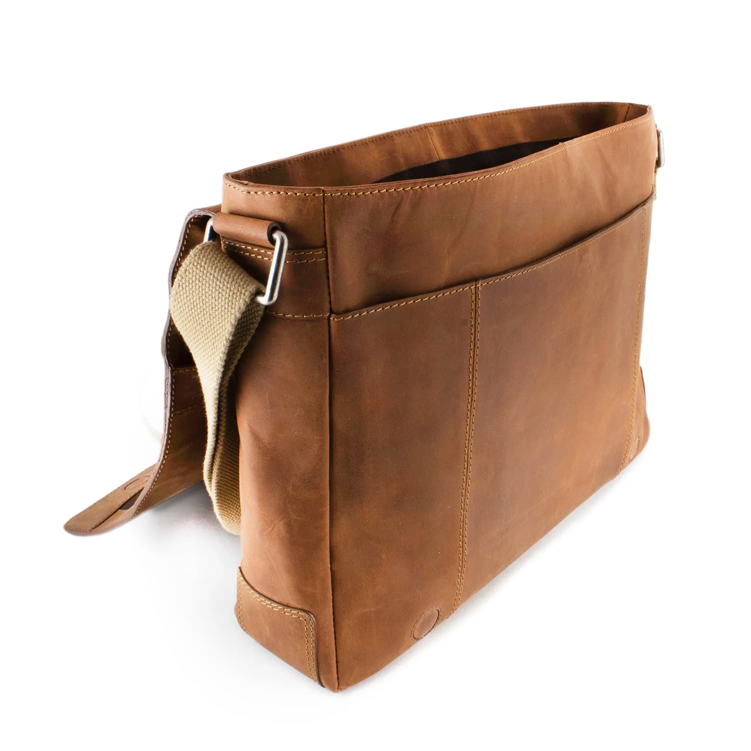 Chap Leather Messenger Bag