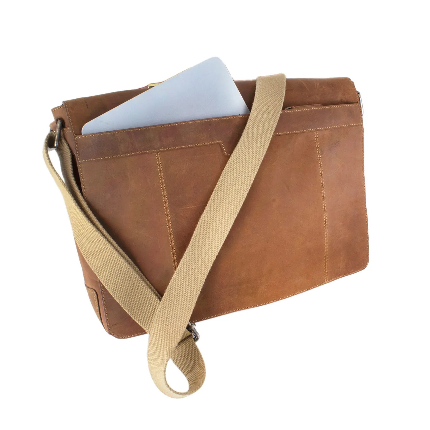 Chap Leather Messenger Bag