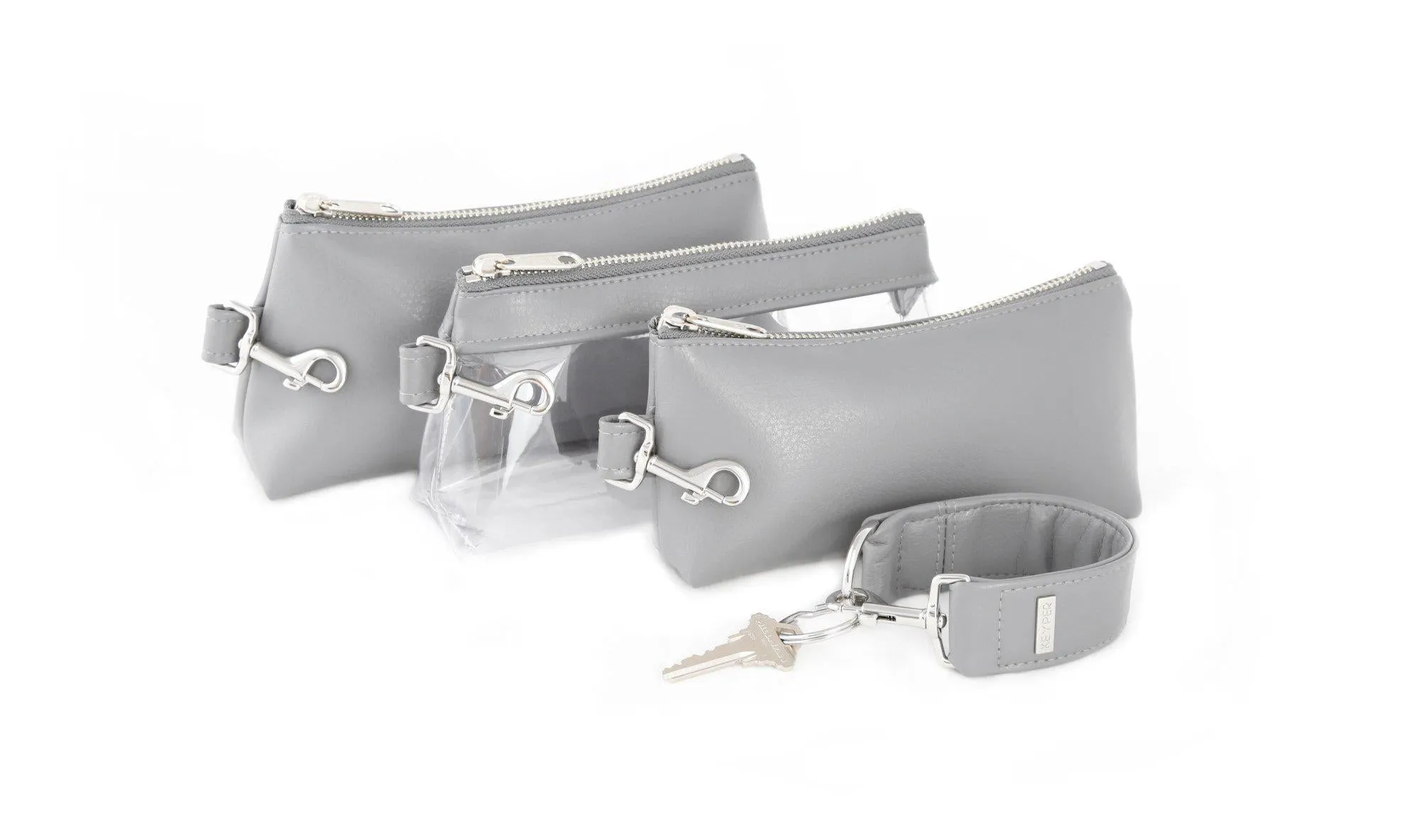 Cool Grey SIGNATURE KEYPIT Set • Wristlet