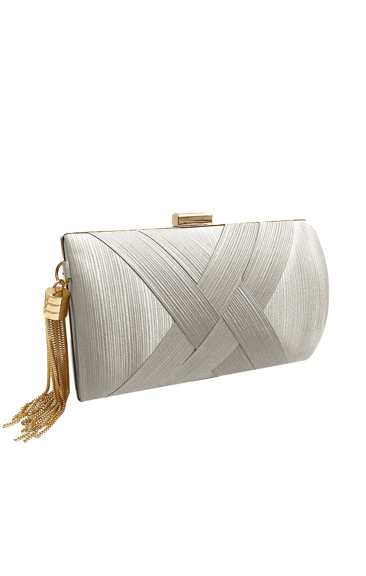 DEANNA EVENING BAG IN SILVER