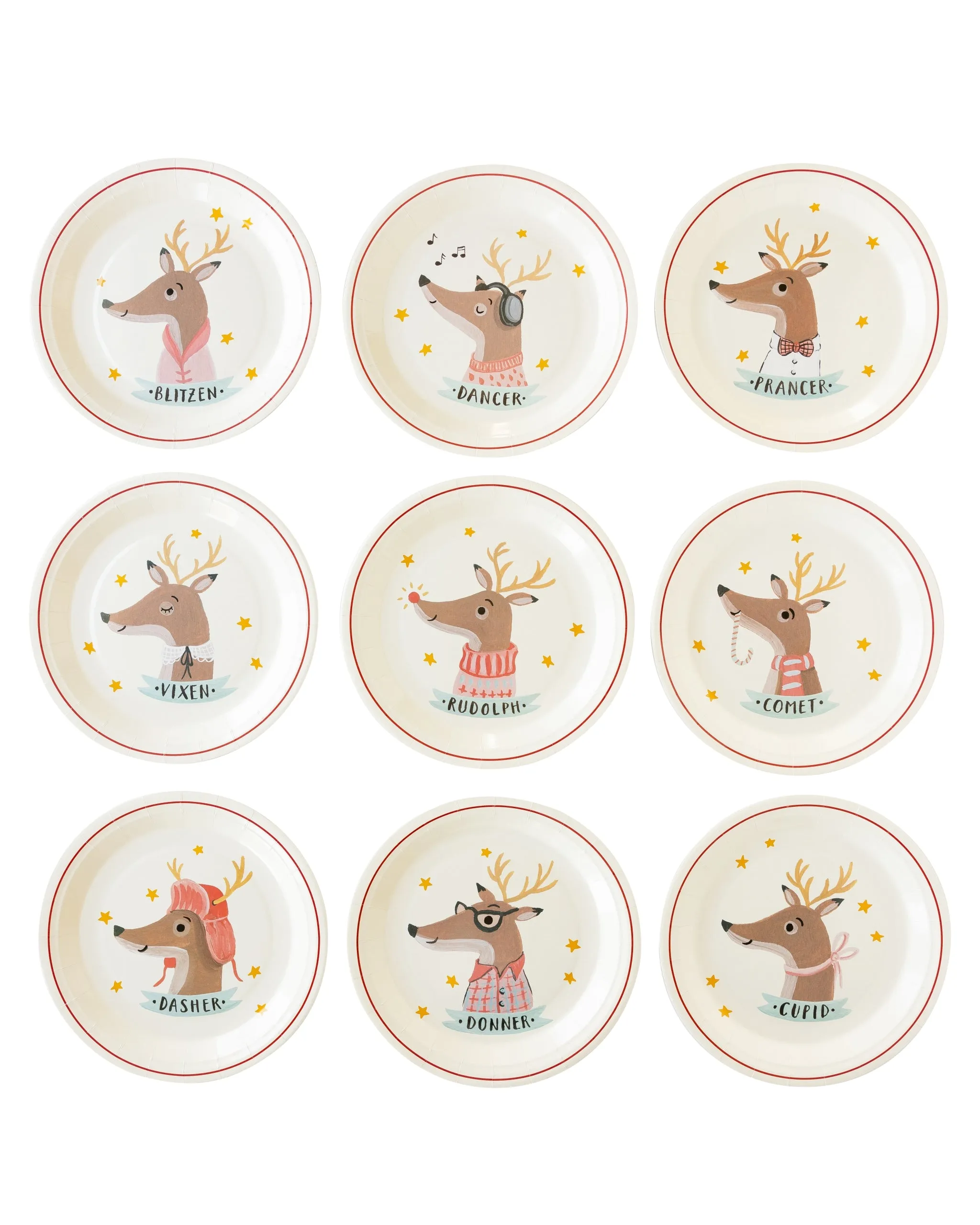 DER1040 - Dear Rodolph Reindeer Paper Plate Set