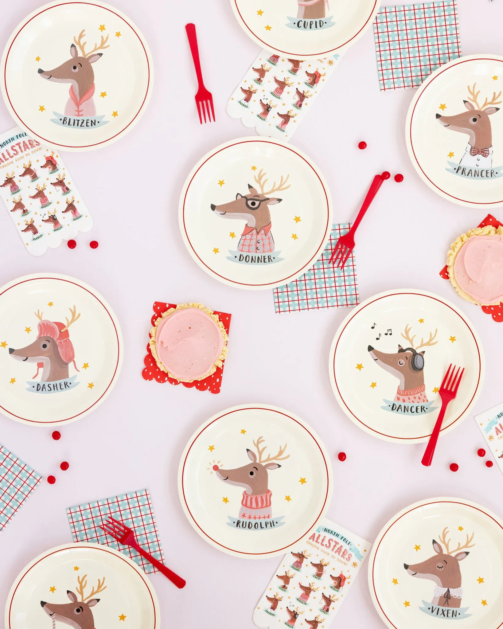 DER1040 - Dear Rodolph Reindeer Paper Plate Set