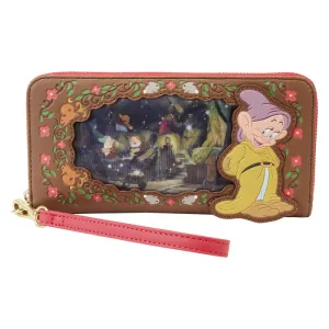 Disney Snow White Lenticular Princess Series Zip Around Wallet