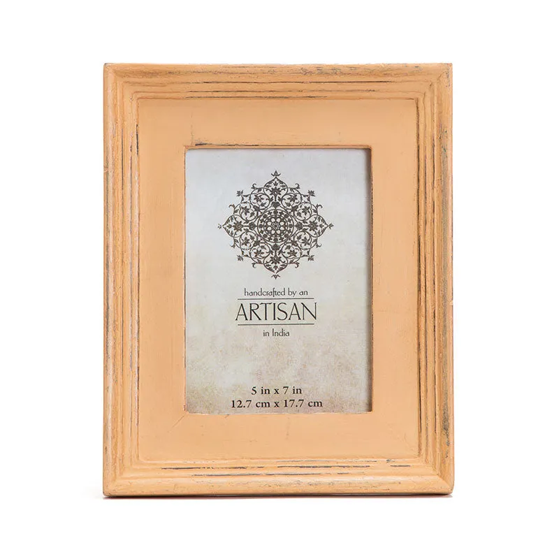 Distressed Saffron Photo Frame 5 x 7