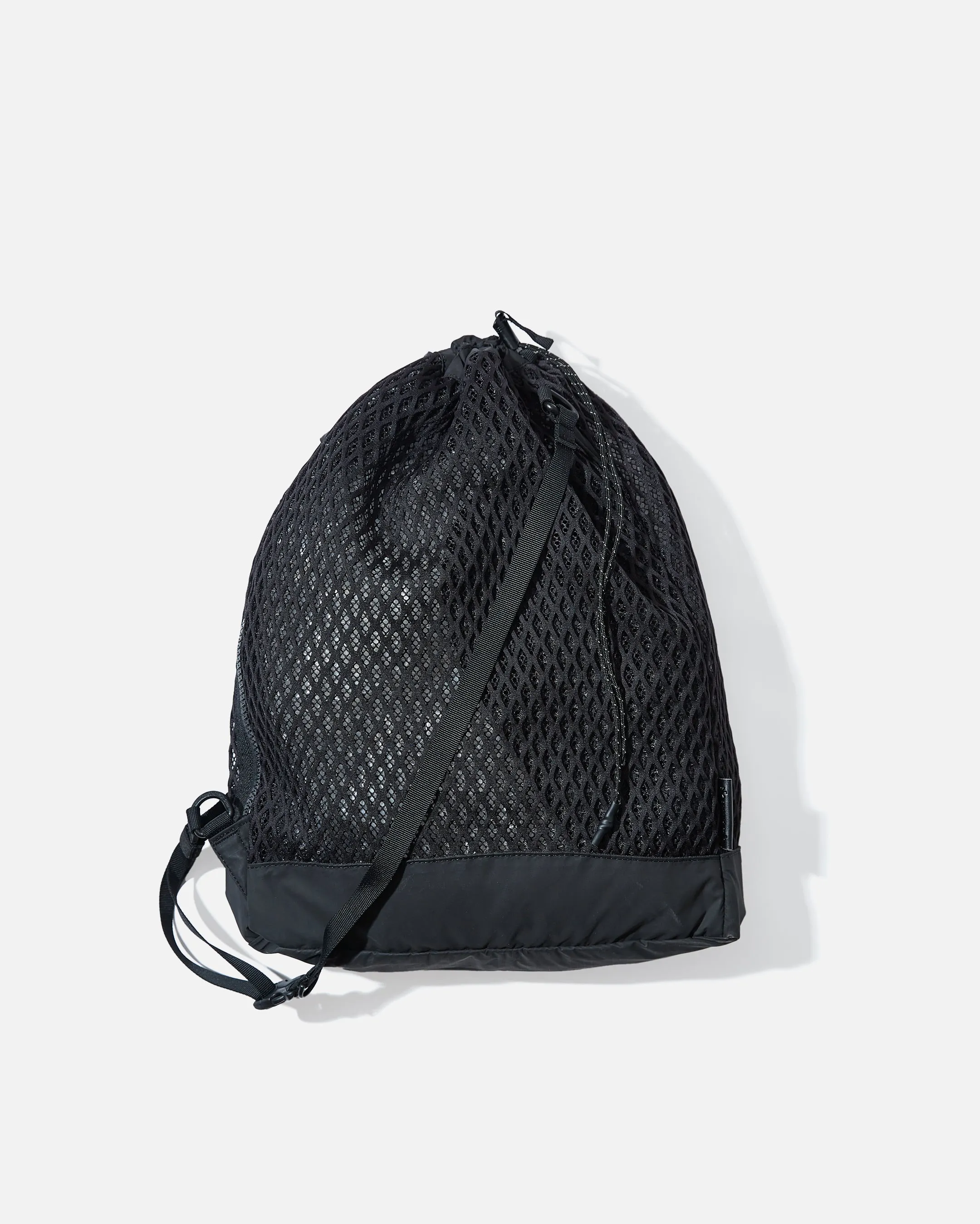 Double Face Mesh Shoulder Bag - Black