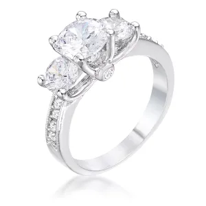 Elizabeth Three Stone Engagement Ring  | 3ct