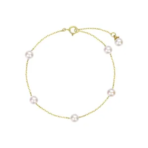 FANCIME Akoya Pearl 14K Yellow Gold Bracelet