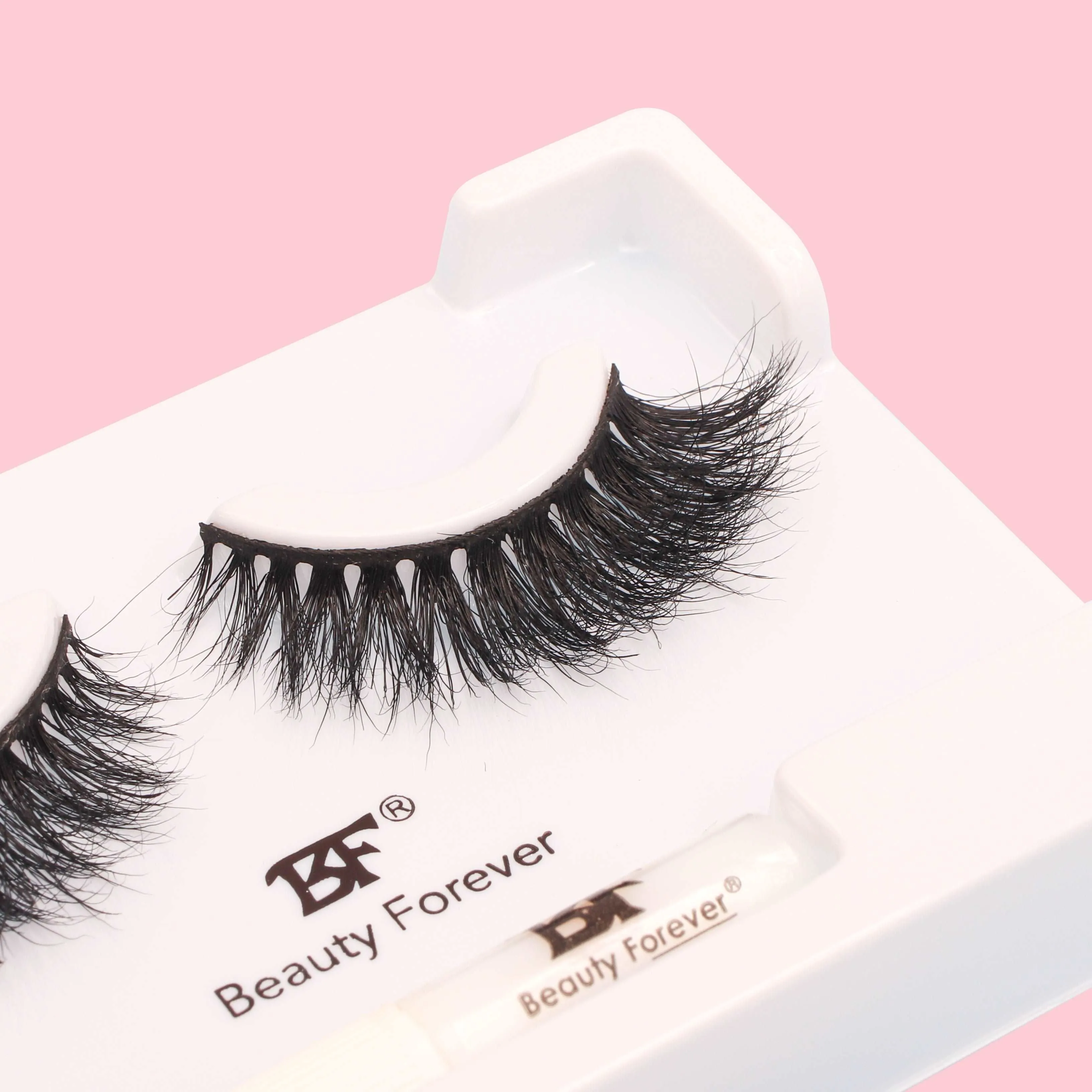 Faux Mink 3D Eyelashes-Ebony No. 120 (Elegantly layered and defined)