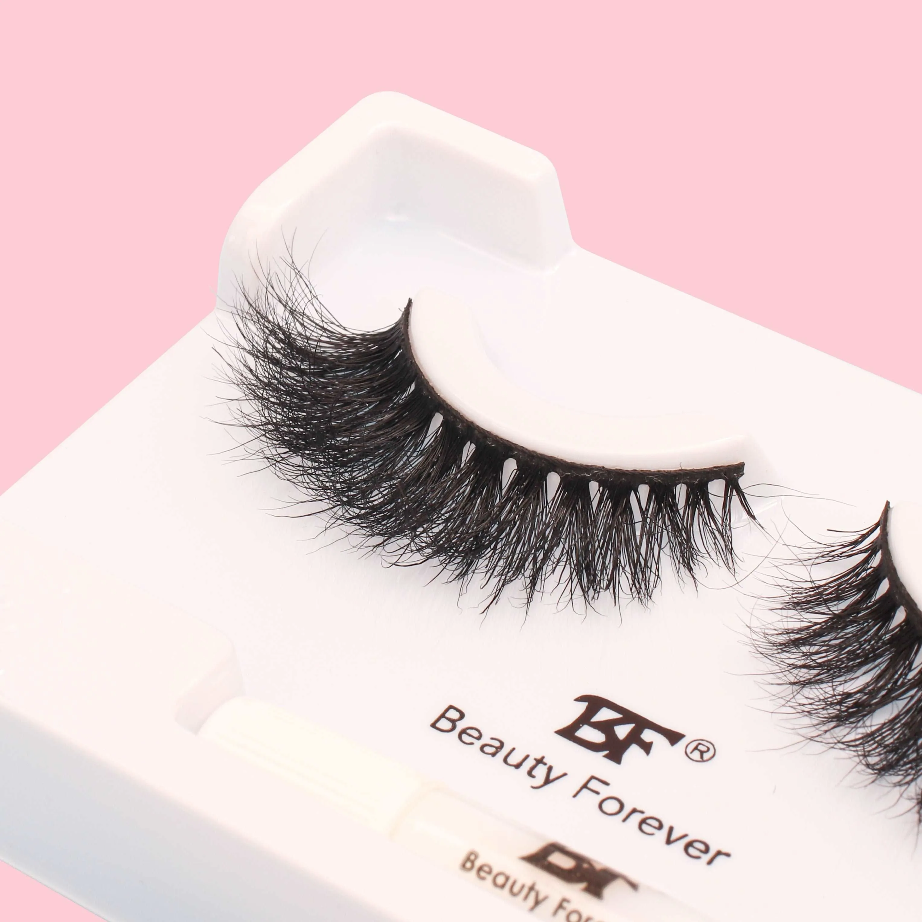 Faux Mink 3D Eyelashes-Ebony No. 120 (Elegantly layered and defined)