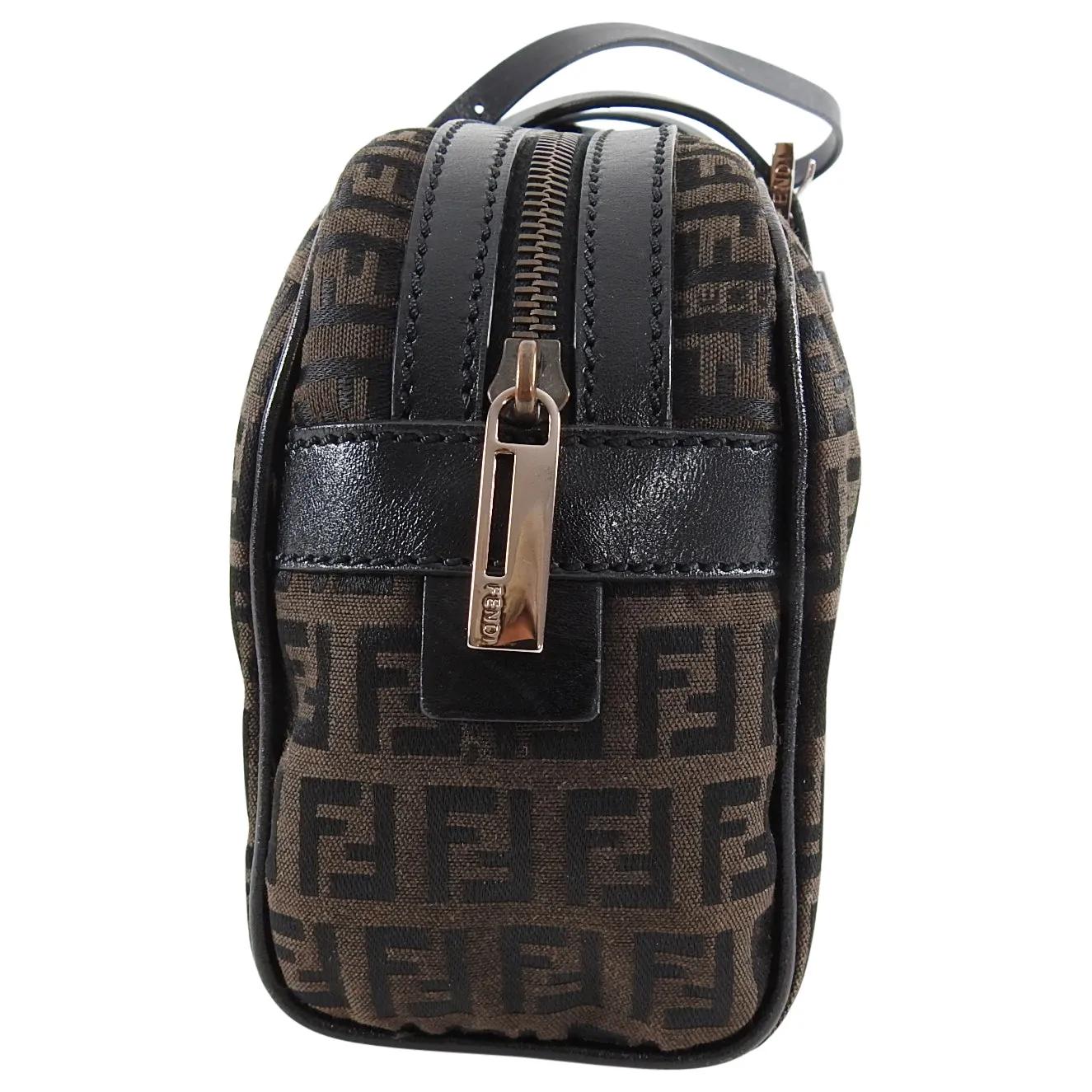 Fendi Vintage Spring 2001 Long Brown FF Zucca Logo Bag