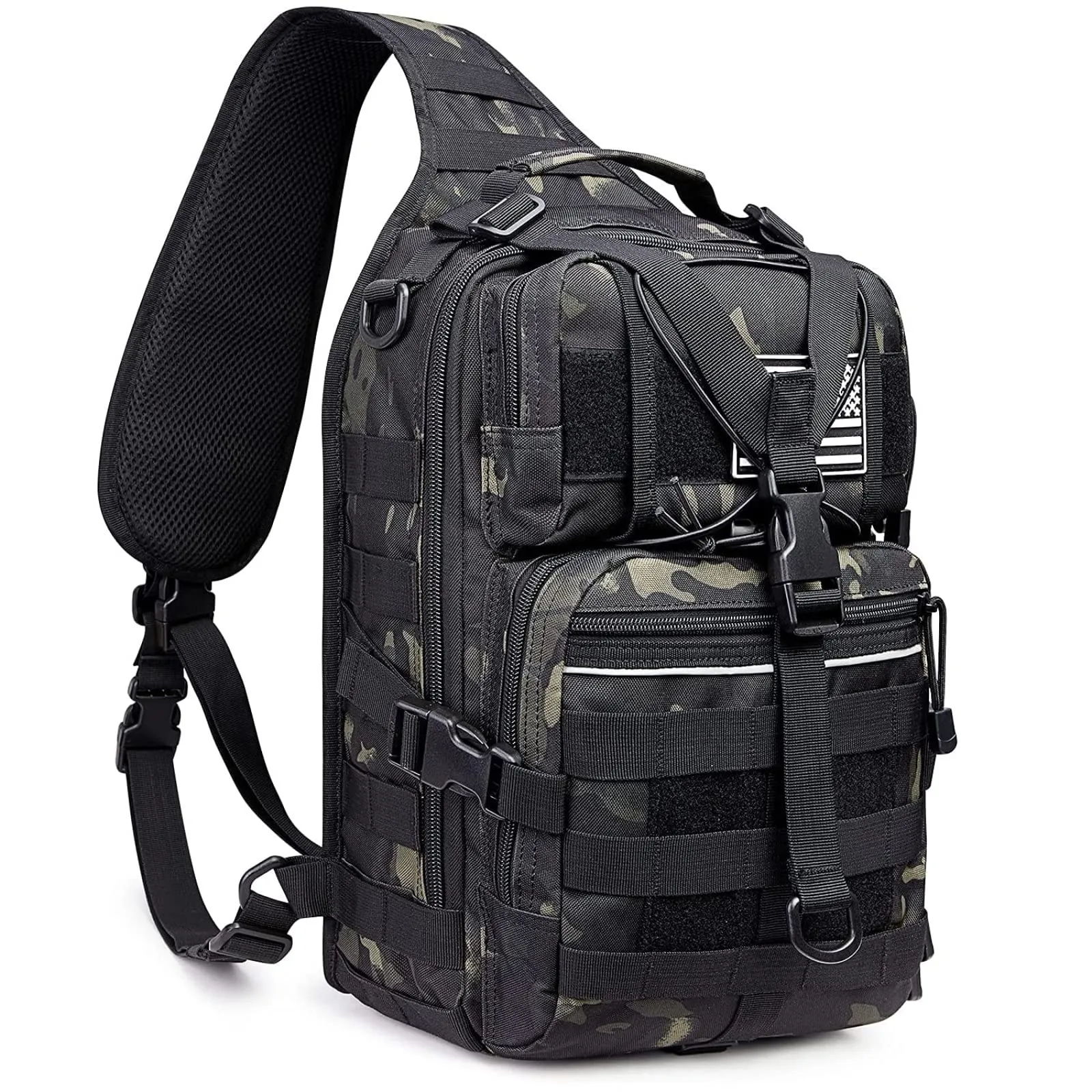 G4Free Tactical Sling Backpack Big Molle EDC Assault Range Bag Pack Military Style for Concealed Carry