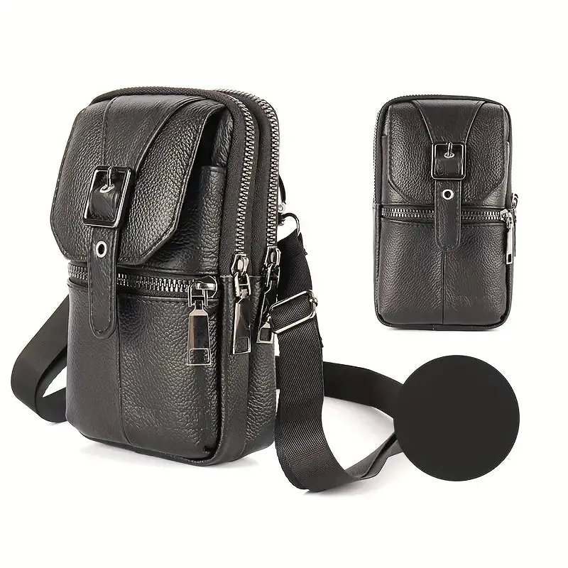 Genuine Leather Multifunctional Cell Phone Bag