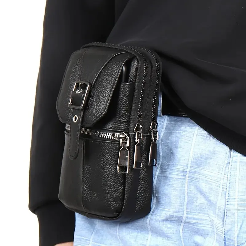 Genuine Leather Multifunctional Cell Phone Bag