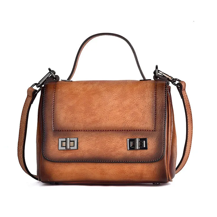 Genuine Leather Satchel Bag Crossbody Bags Shoulder Bag Purses for Women