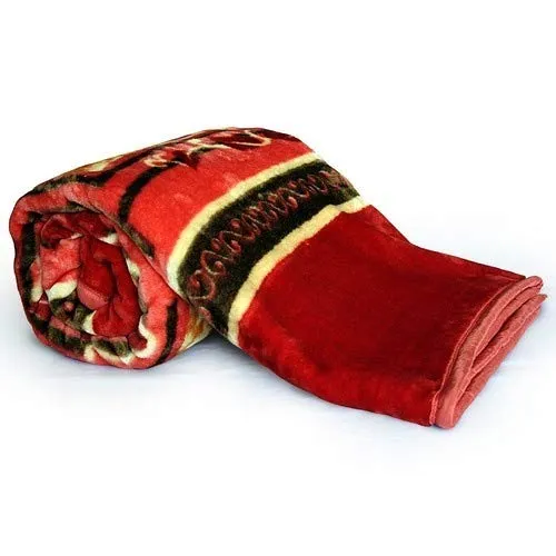 GoHome Luxurious Embossed Polyester Single Blanket - Printed, Multicolor