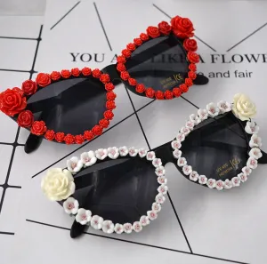 Gorgeous Rose Design Sunglasses