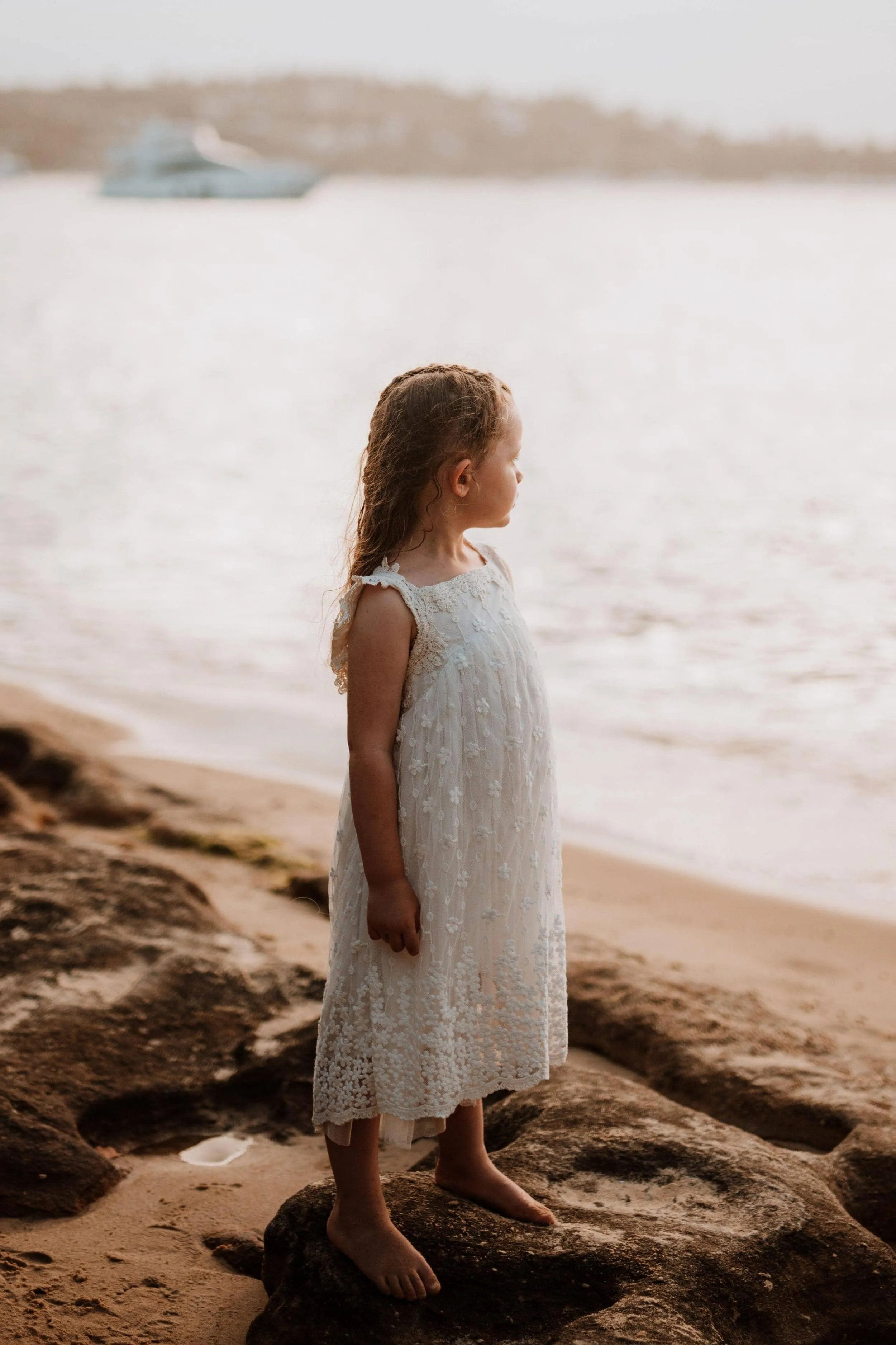 Harper Lace Flower Girl Dress- Holy Communion Dress