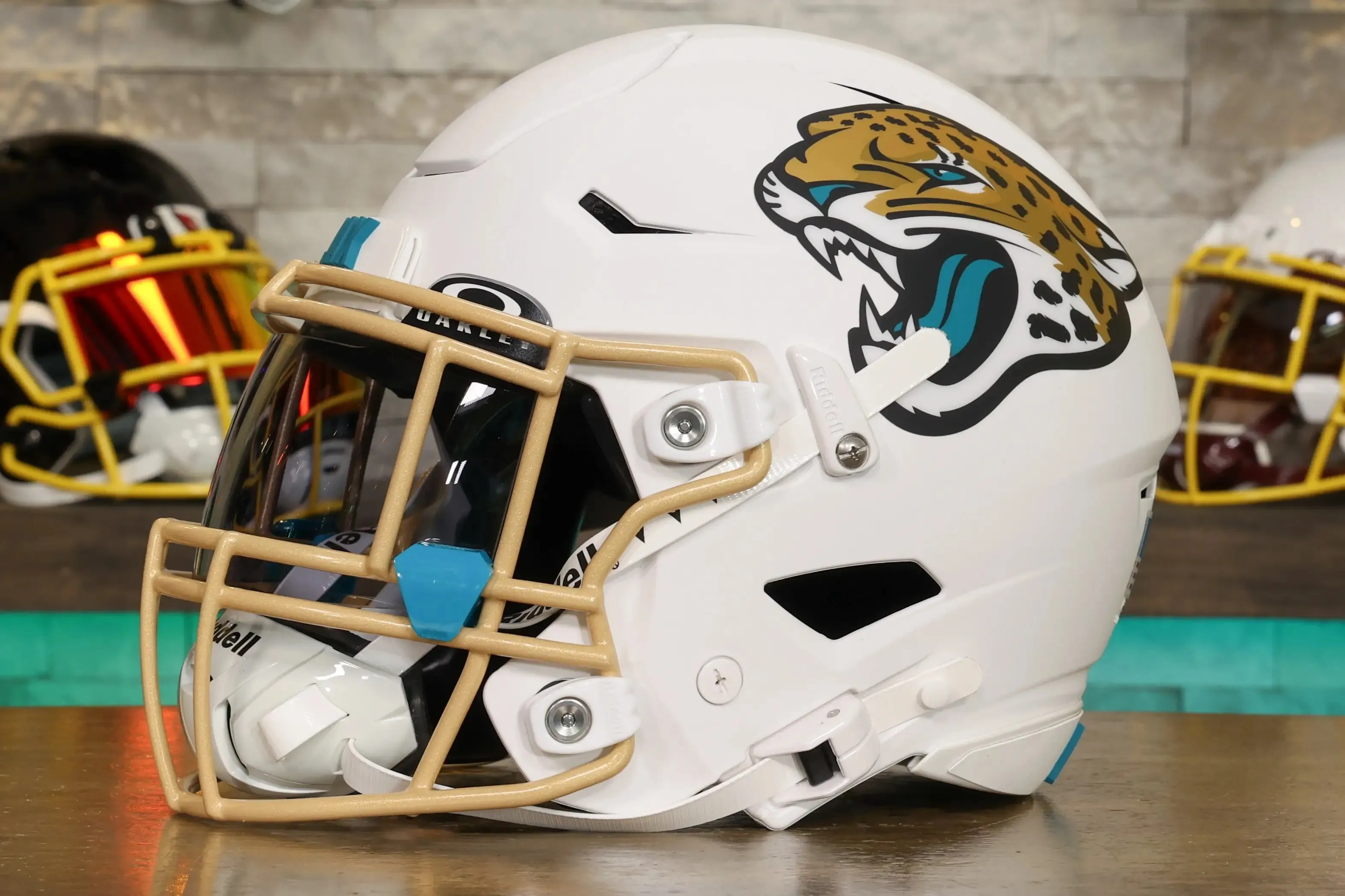 Jacksonville Jaguars Alternate Riddell SpeedFlex Helmet - GG Edition