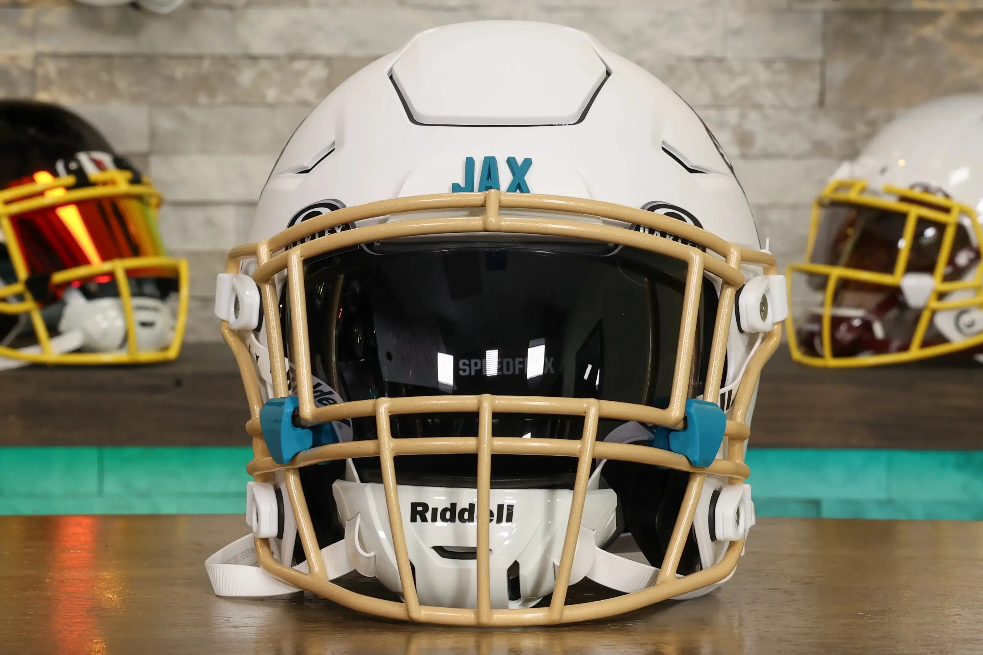 Jacksonville Jaguars Alternate Riddell SpeedFlex Helmet - GG Edition