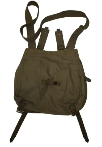 Khaki Vintage Retro Hungarian Messenger Bag Canvas Hip Stylish Sack Military