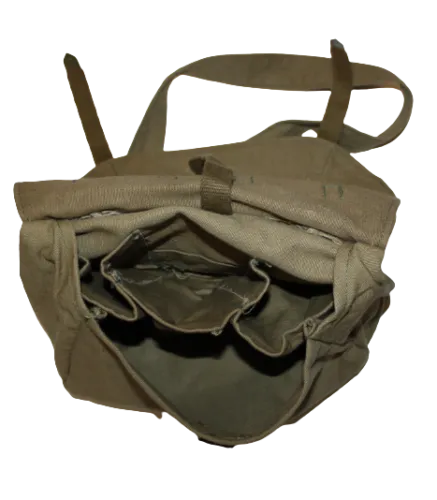 Khaki Vintage Retro Hungarian Messenger Bag Canvas Hip Stylish Sack Military