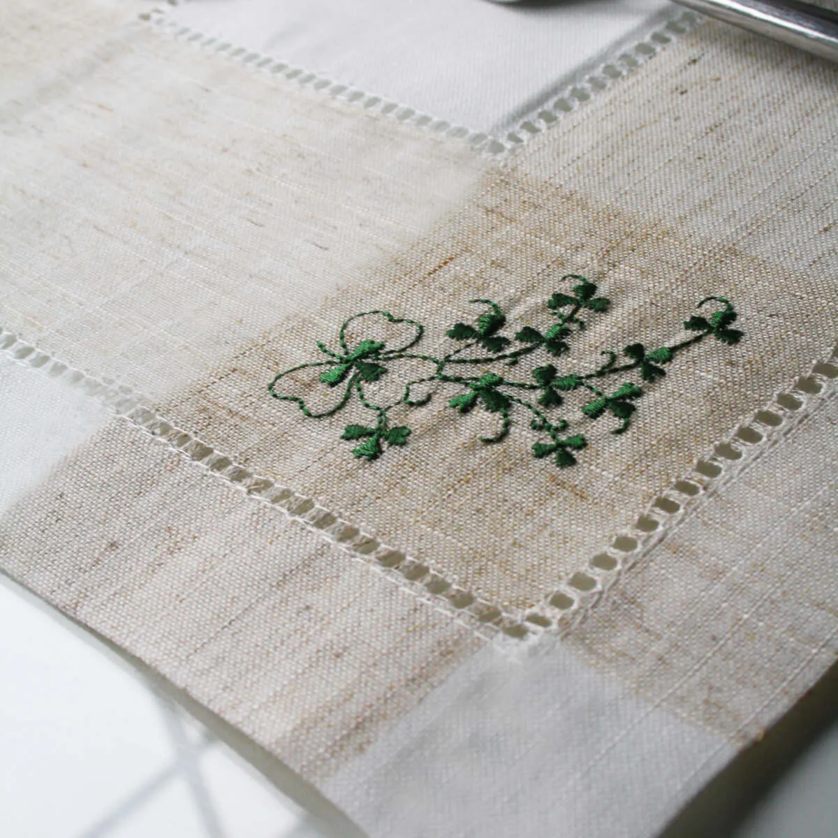 Kinsale Shamrock Table Runner - Linen Blend