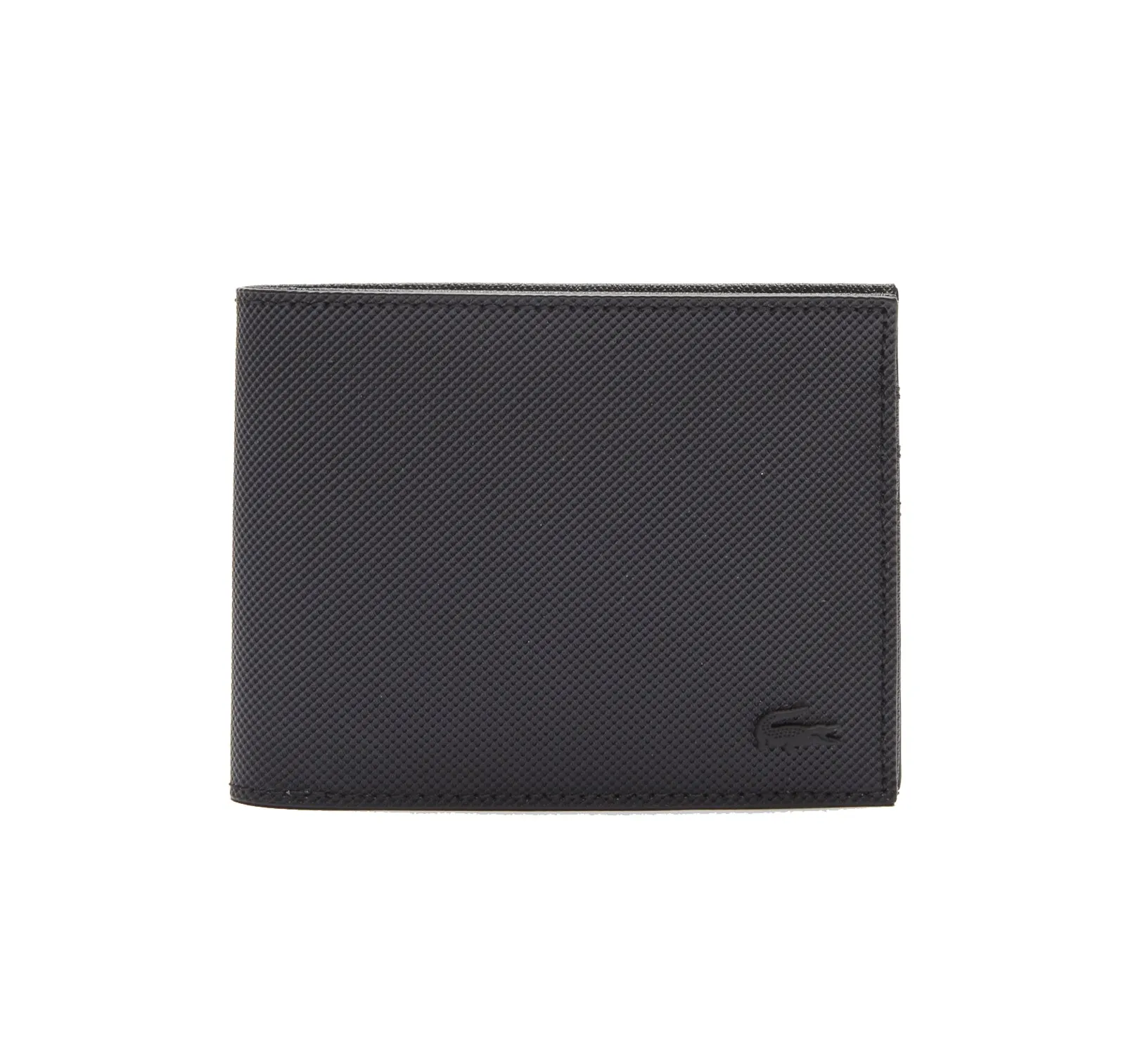 Lacoste NH2308HC S Billfold Wallet, Polyvinyl Chloride, Black