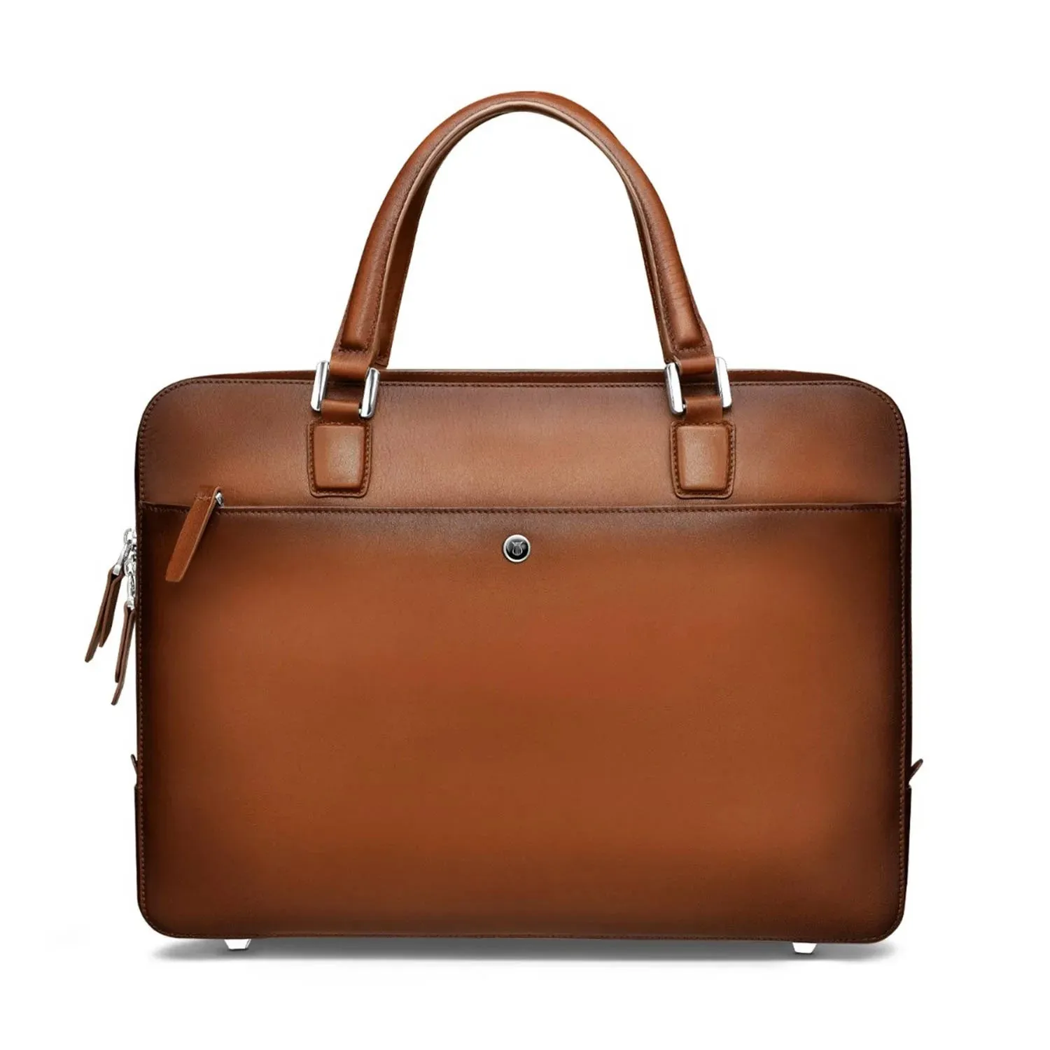 Lapis Bard Ducorium Spencer 14inch Slim Laptop Business Bag - Cognac