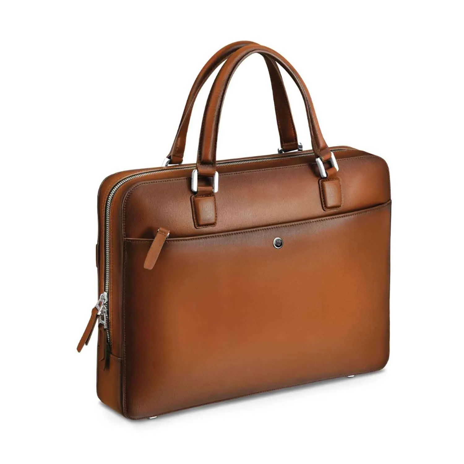 Lapis Bard Ducorium Spencer 14inch Slim Laptop Business Bag - Cognac