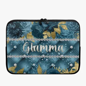 Laptop Sleeve - without handles - Teal Floral - Glamma