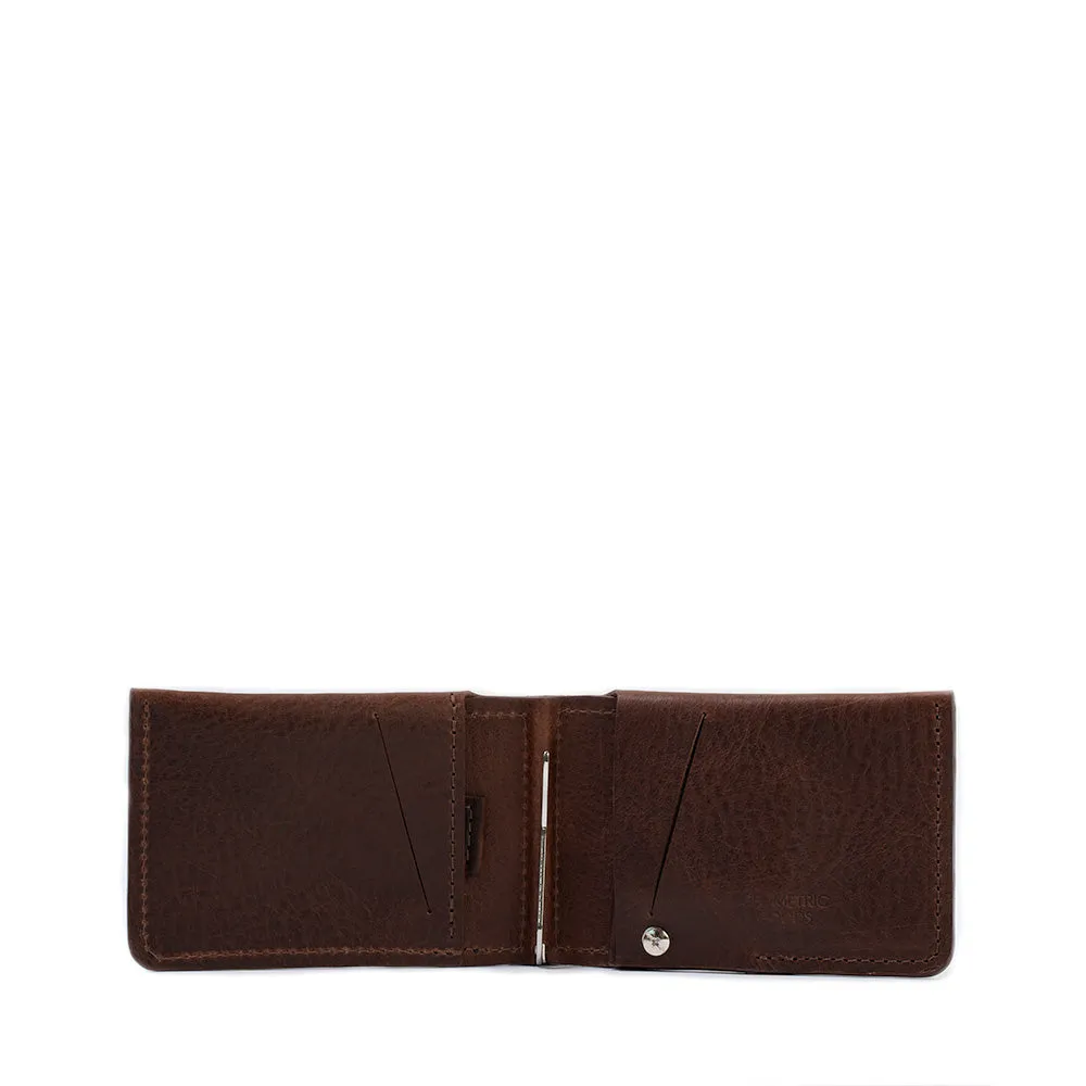 Leather AirTag Wallet with Money Clip - Sleek & Functional