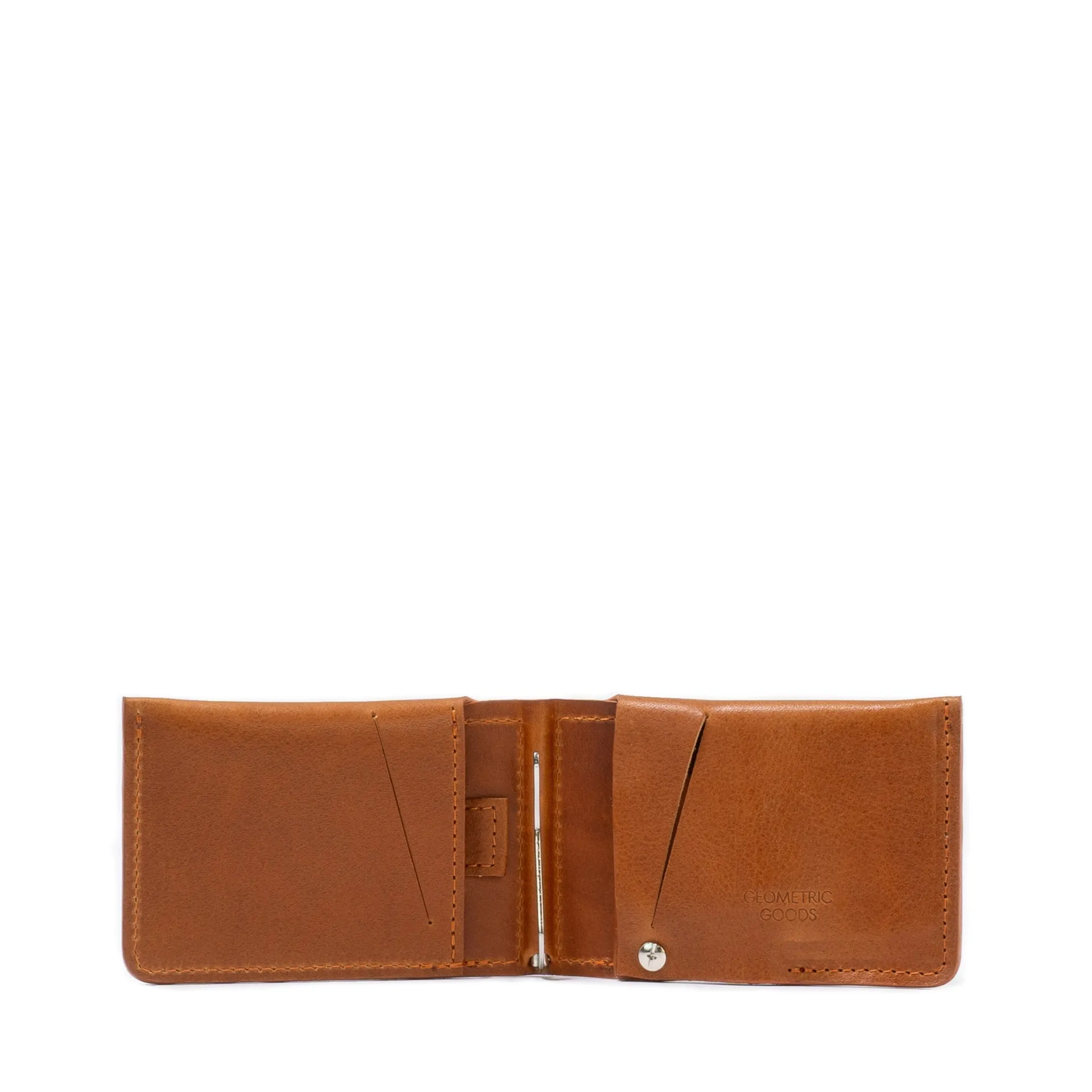 Leather AirTag Wallet with Money Clip - Sleek & Functional