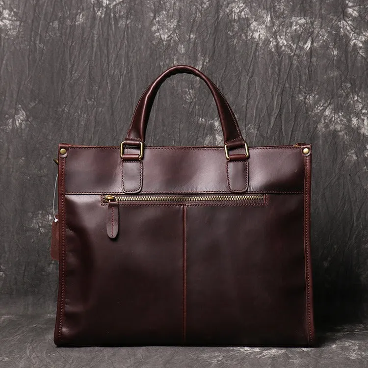 Leather Briefcase Vintage Leather Messenger Bag