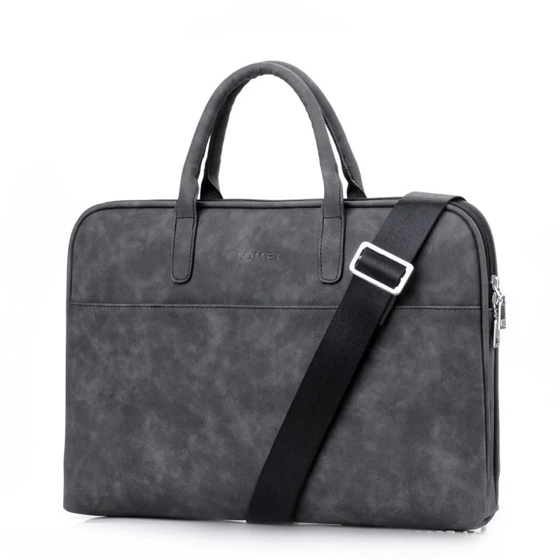 Leather Classic Laptop Bag for Women 14-inch