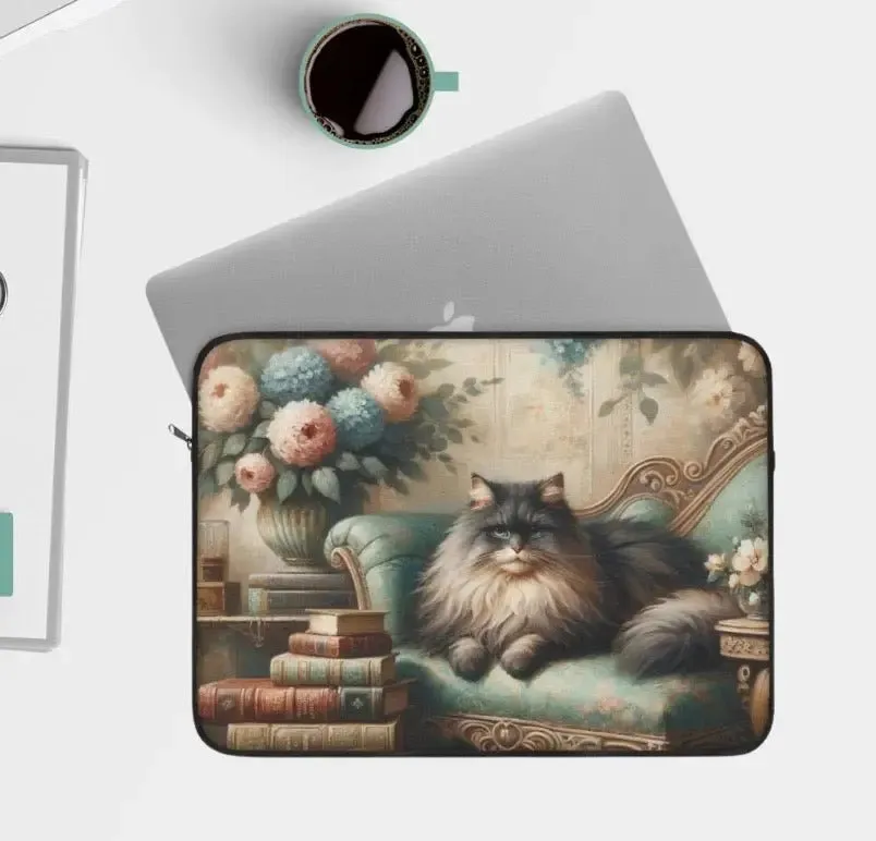 Lounge Kitty - Book Lover - Laptop Sleeve