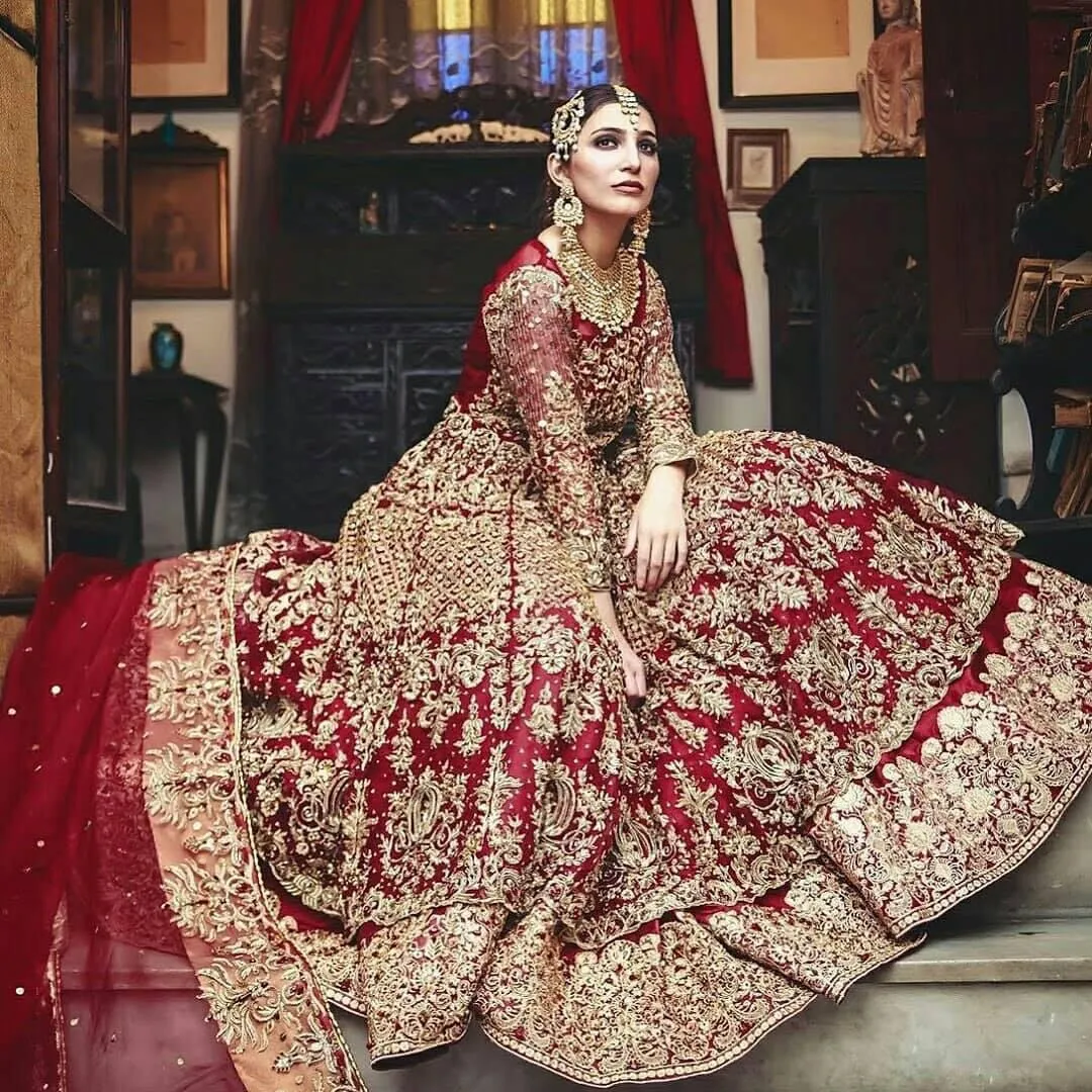 Luxurious Anarkali Farshi Lehenga # B1990